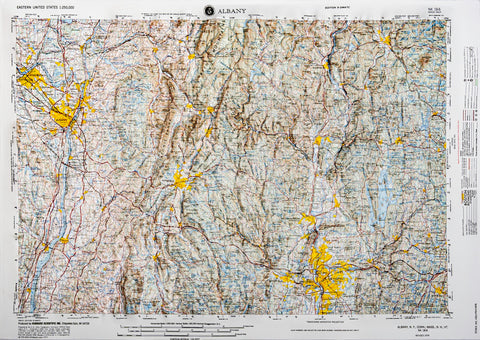 Buy map Albany, New York (NK 18-6) Raised Relief Map