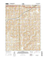 Adair South Iowa Current topographic map, 1:24000 scale, 7.5 X 7.5 Minute, Year 2015