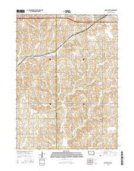 Adair South Iowa Current topographic map, 1:24000 scale, 7.5 X 7.5 Minute, Year 2015
