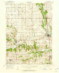 Adel Iowa Historical topographic map, 1:62500 scale, 15 X 15 Minute, Year 1949