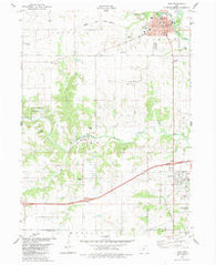 Adel Iowa Historical topographic map, 1:24000 scale, 7.5 X 7.5 Minute, Year 1982