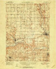 Adel Iowa Historical topographic map, 1:62500 scale, 15 X 15 Minute, Year 1951