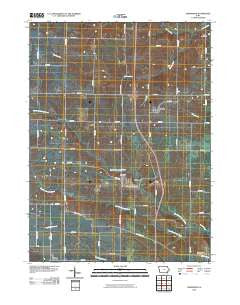 Ainsworth Iowa Historical topographic map, 1:24000 scale, 7.5 X 7.5 Minute, Year 2010