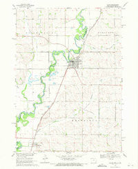 Akron Iowa Historical topographic map, 1:24000 scale, 7.5 X 7.5 Minute, Year 1969