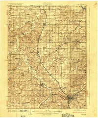 Albia Iowa Historical topographic map, 1:62500 scale, 15 X 15 Minute, Year 1929