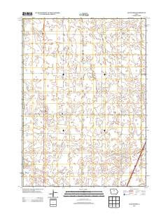 Alexander Iowa Historical topographic map, 1:24000 scale, 7.5 X 7.5 Minute, Year 2013