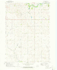 Alpha Iowa Historical topographic map, 1:24000 scale, 7.5 X 7.5 Minute, Year 1971