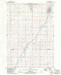Alton Iowa Historical topographic map, 1:24000 scale, 7.5 X 7.5 Minute, Year 1985