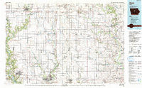 Ames Iowa Historical topographic map, 1:100000 scale, 30 X 60 Minute, Year 1993