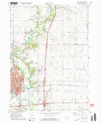 Ames East Iowa Historical topographic map, 1:24000 scale, 7.5 X 7.5 Minute, Year 1975