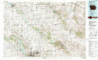 Anamosa Iowa Historical topographic map, 1:100000 scale, 30 X 60 Minute, Year 1984