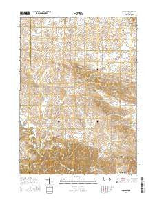 Anamosa NE Iowa Current topographic map, 1:24000 scale, 7.5 X 7.5 Minute, Year 2015