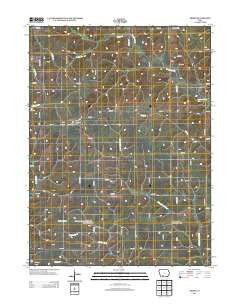 Arispe Iowa Historical topographic map, 1:24000 scale, 7.5 X 7.5 Minute, Year 2013