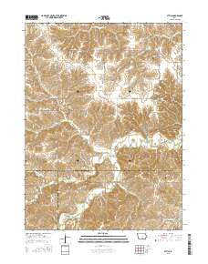 Attica Iowa Current topographic map, 1:24000 scale, 7.5 X 7.5 Minute, Year 2015