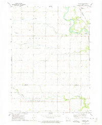 Aureola Iowa Historical topographic map, 1:24000 scale, 7.5 X 7.5 Minute, Year 1972
