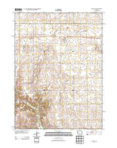 Bagley Iowa Historical topographic map, 1:24000 scale, 7.5 X 7.5 Minute, Year 2013