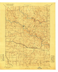 Baldwin Iowa Historical topographic map, 1:62500 scale, 15 X 15 Minute, Year 1891