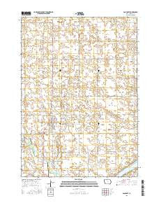 Bancroft Iowa Current topographic map, 1:24000 scale, 7.5 X 7.5 Minute, Year 2015