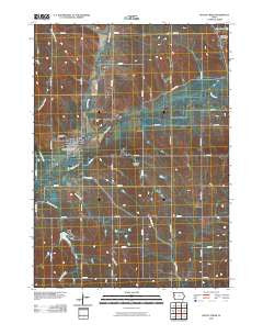 Battle Creek Iowa Historical topographic map, 1:24000 scale, 7.5 X 7.5 Minute, Year 2010