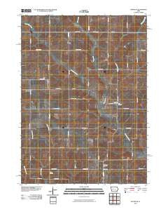 Baxter SE Iowa Historical topographic map, 1:24000 scale, 7.5 X 7.5 Minute, Year 2010