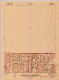 Bedford Iowa Historical topographic map, 1:62500 scale, 15 X 15 Minute, Year 1943