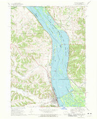 Bellevue Iowa Historical topographic map, 1:24000 scale, 7.5 X 7.5 Minute, Year 1968