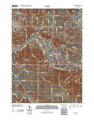 Bertram Iowa Historical topographic map, 1:24000 scale, 7.5 X 7.5 Minute, Year 2010