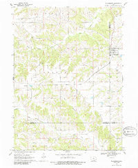 Blakesburg Iowa Historical topographic map, 1:24000 scale, 7.5 X 7.5 Minute, Year 1968