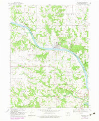 Bonaparte Iowa Historical topographic map, 1:24000 scale, 7.5 X 7.5 Minute, Year 1968