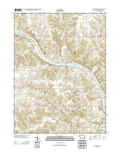 Bonaparte Iowa Historical topographic map, 1:24000 scale, 7.5 X 7.5 Minute, Year 2013
