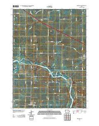 Brandon Iowa Historical topographic map, 1:24000 scale, 7.5 X 7.5 Minute, Year 2010