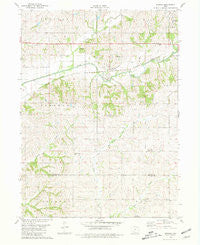 Brooks Iowa Historical topographic map, 1:24000 scale, 7.5 X 7.5 Minute, Year 1980