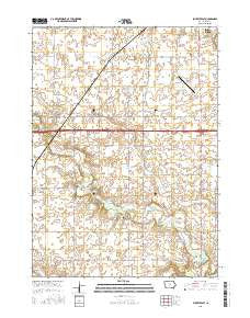 Buckeye East Iowa Current topographic map, 1:24000 scale, 7.5 X 7.5 Minute, Year 2015