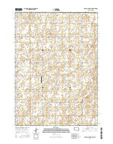 Buffalo Center NE Iowa Current topographic map, 1:24000 scale, 7.5 X 7.5 Minute, Year 2015