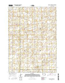 Buffalo Center SW Iowa Current topographic map, 1:24000 scale, 7.5 X 7.5 Minute, Year 2015