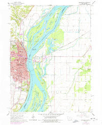 Burlington Iowa Historical topographic map, 1:24000 scale, 7.5 X 7.5 Minute, Year 1964