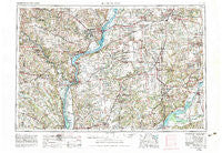 Burlington Iowa Historical topographic map, 1:250000 scale, 1 X 2 Degree, Year 1958