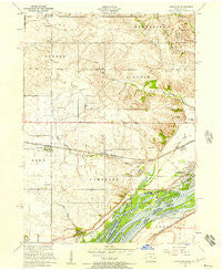 Camanche Iowa Historical topographic map, 1:24000 scale, 7.5 X 7.5 Minute, Year 1953