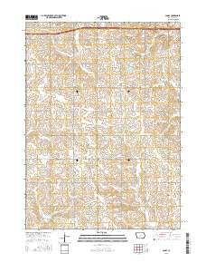 Canby Iowa Current topographic map, 1:24000 scale, 7.5 X 7.5 Minute, Year 2015