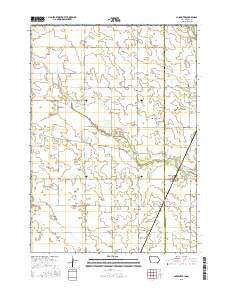 Carpenter Iowa Current topographic map, 1:24000 scale, 7.5 X 7.5 Minute, Year 2015