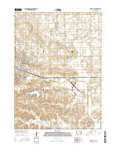 Carroll East Iowa Current topographic map, 1:24000 scale, 7.5 X 7.5 Minute, Year 2015