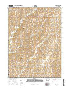 Carson NE Iowa Current topographic map, 1:24000 scale, 7.5 X 7.5 Minute, Year 2015