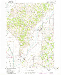 Castana Iowa Historical topographic map, 1:24000 scale, 7.5 X 7.5 Minute, Year 1969