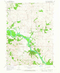 Cedar Bluff Iowa Historical topographic map, 1:24000 scale, 7.5 X 7.5 Minute, Year 1965