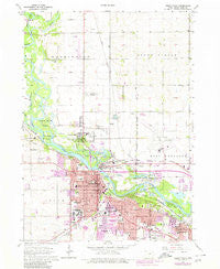 Cedar Falls Iowa Historical topographic map, 1:24000 scale, 7.5 X 7.5 Minute, Year 1963