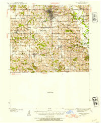 Centerville Iowa Historical topographic map, 1:62500 scale, 15 X 15 Minute, Year 1939