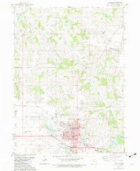 Chariton Iowa Historical topographic map, 1:24000 scale, 7.5 X 7.5 Minute, Year 1982