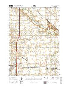 Clear Lake East Iowa Current topographic map, 1:24000 scale, 7.5 X 7.5 Minute, Year 2015