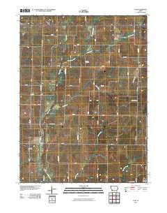 Coin Iowa Historical topographic map, 1:24000 scale, 7.5 X 7.5 Minute, Year 2010