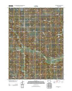 Confidence Iowa Historical topographic map, 1:24000 scale, 7.5 X 7.5 Minute, Year 2013